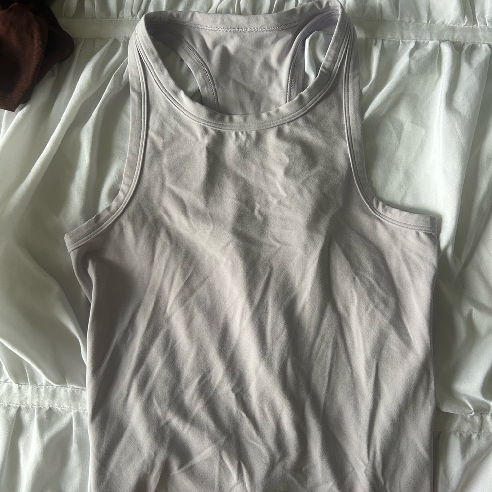lululemon athletica Light Gray Tank Top
